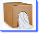 New White knit rags 10 pd box - Click Image to Close